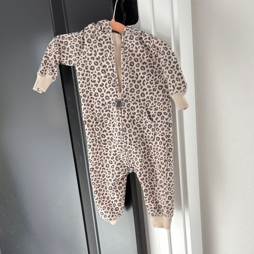 Carters Leopard Print Onesie Jumpsuit